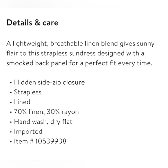 Petal & Pup Kayt Strapless Sundress - Picture 11 of 11